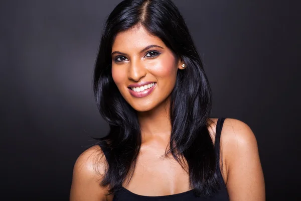 Close up portrait of cheerful woman — Stock Photo, Image