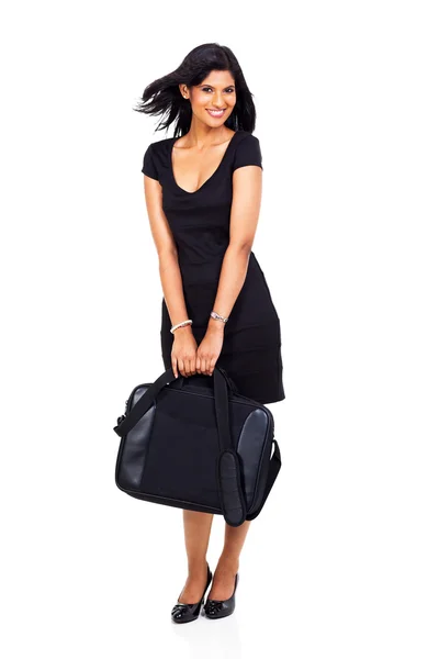 Businesswoman holding briefcase — Stock Photo, Image