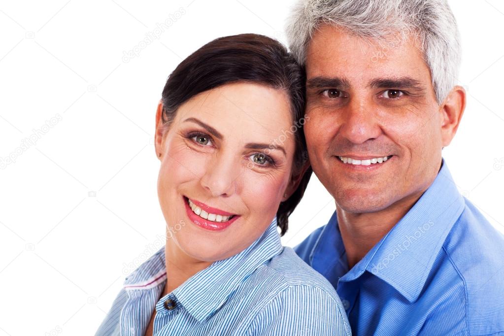 lovely middle aged couple closeup