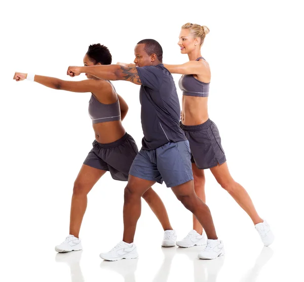 Grupo de exercício de karatê — Fotografia de Stock