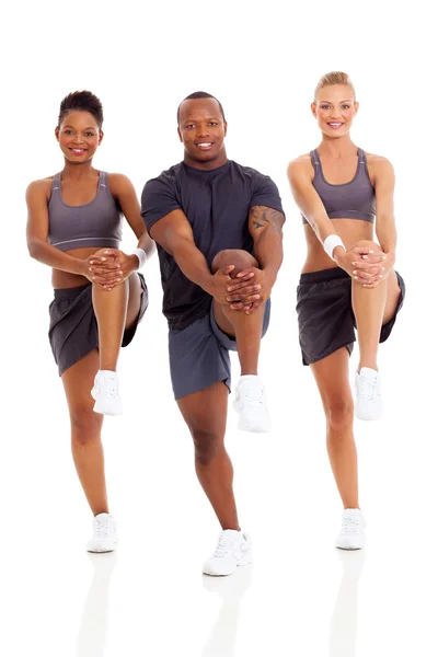 Gruppo di stretching prima di allenarsi — Foto Stock