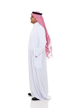 side view of an arabic man clipart