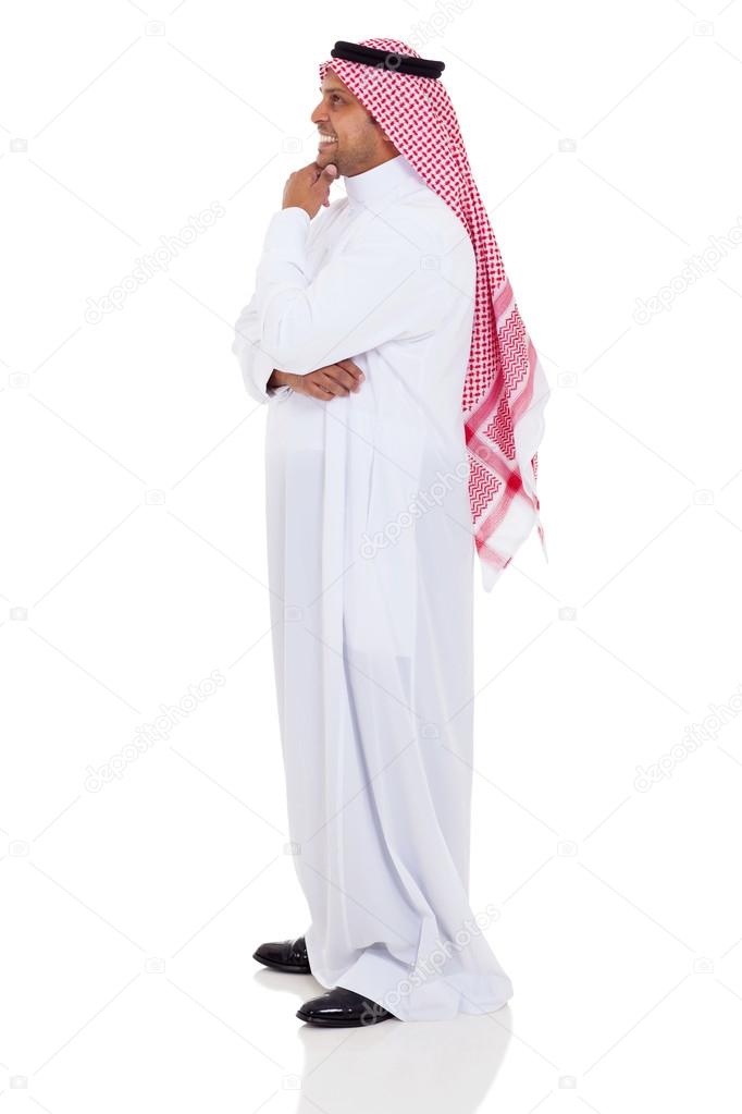 side view of islamic man