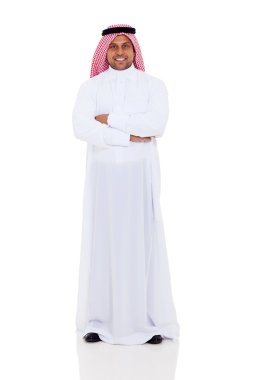 arabian man full length portrait clipart