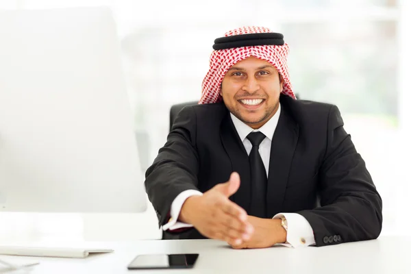 Arabský obchodník handshake — Stock fotografie