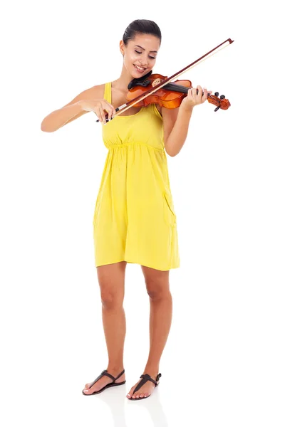 Woman playing violin — Stock Photo, Image