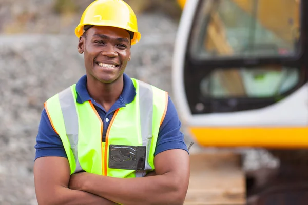 African american industrial worker — Stock Photo, Image