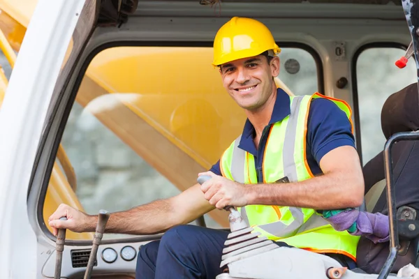 Operador de excavadora — Foto de Stock