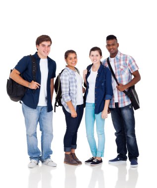 group of high school students