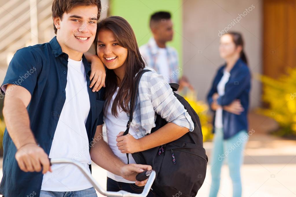 Teen girlfriend and boyfriend Stock Photo by ©michaeljung 26747611