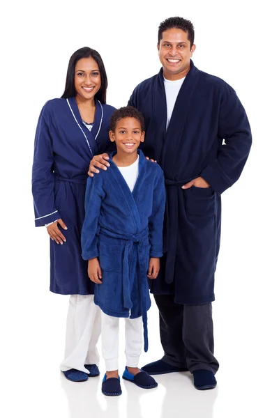 Indian family wearing nightclothes — Stock Photo, Image