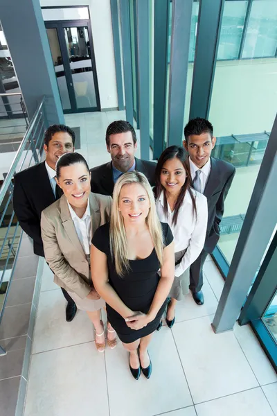 Overhead view of business team — Stock Photo, Image
