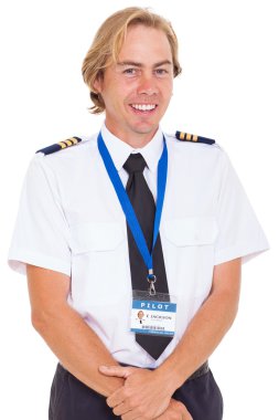pilot üniforması ile apolet