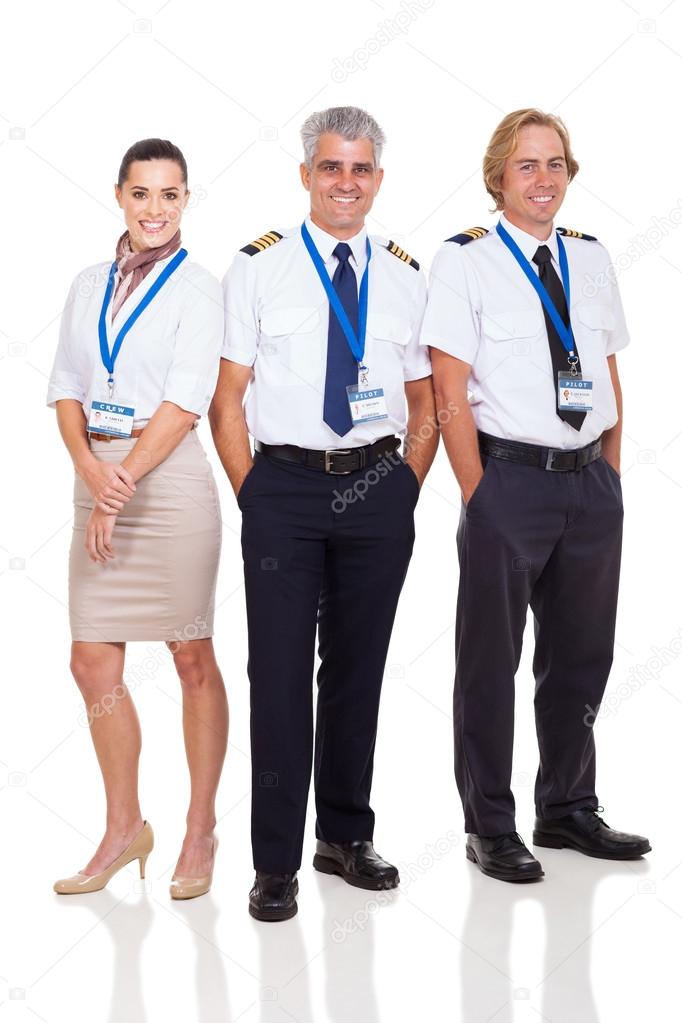 airline captain and crew