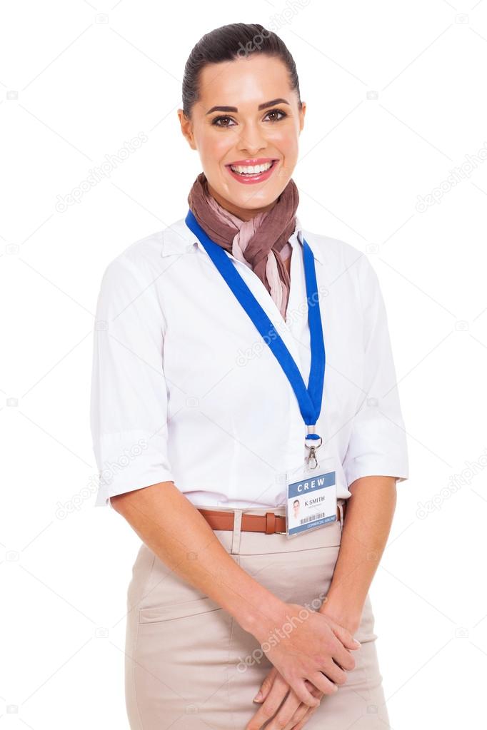 young flight attendant