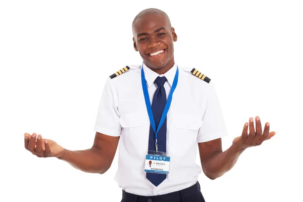 Afrikanischer Pilot — Stockfoto