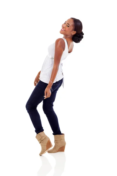 African American woman dancing — Stock Photo, Image