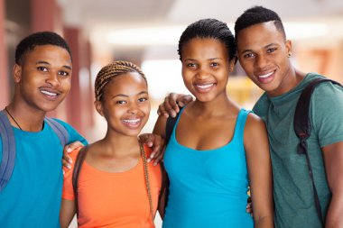 Afro-Amerikan Üniversitesi öğrenci grubu