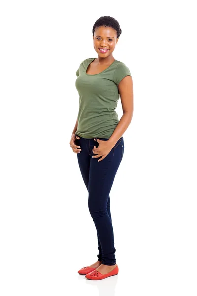 Jeune afro américaine fille posant — Photo