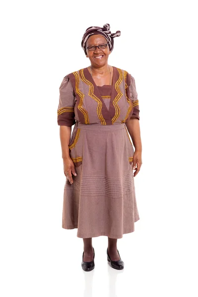 Starší africké dáma v tradiční oděv — Stock fotografie
