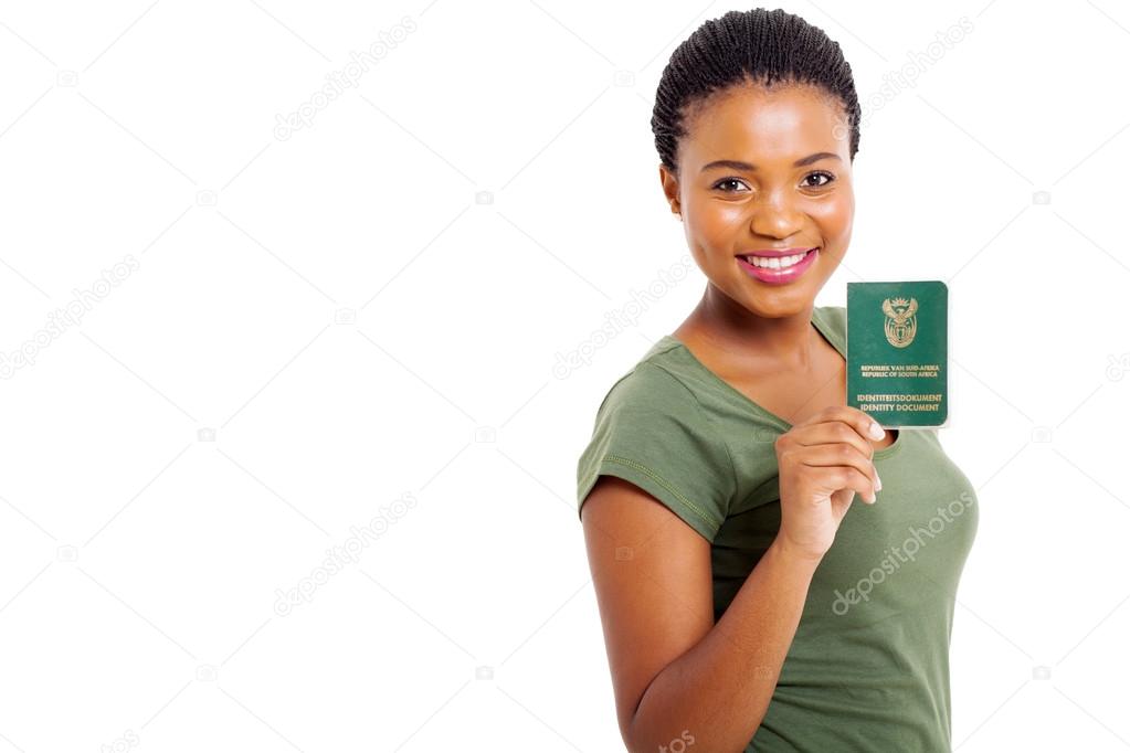 Female Holding Id Card