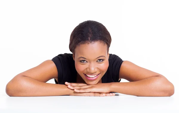 Relaxed young african girl — Stock Photo, Image