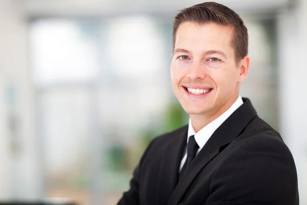 Businessman in a black suit — Stock Photo, Image