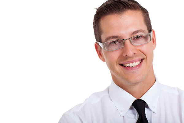 young businessman close up