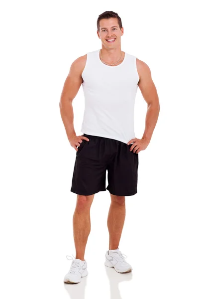 Uomo fitness in abbigliamento sportivo — Foto Stock