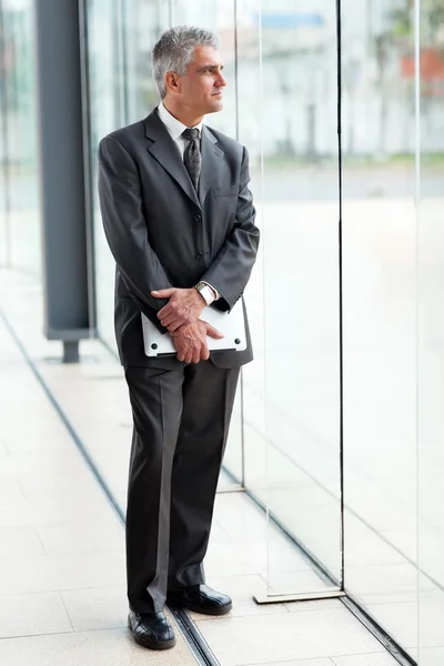 Thoughtful senior businessman — Stock Photo, Image