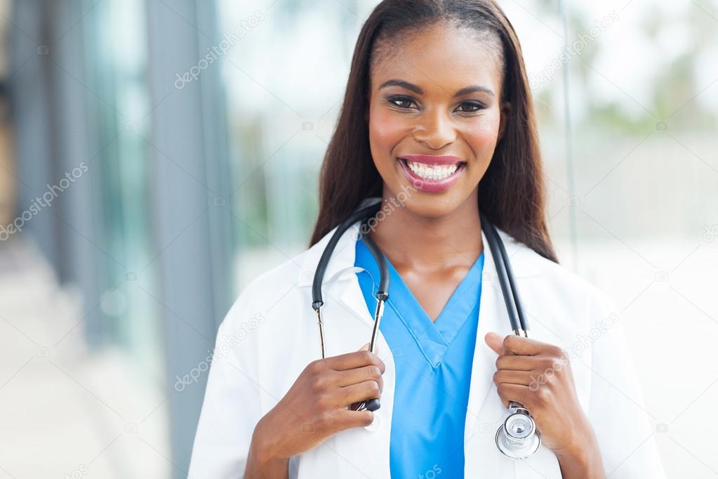 african female doctor