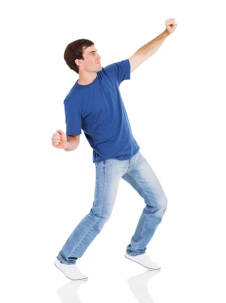 Happy man dancing — Stock Photo, Image