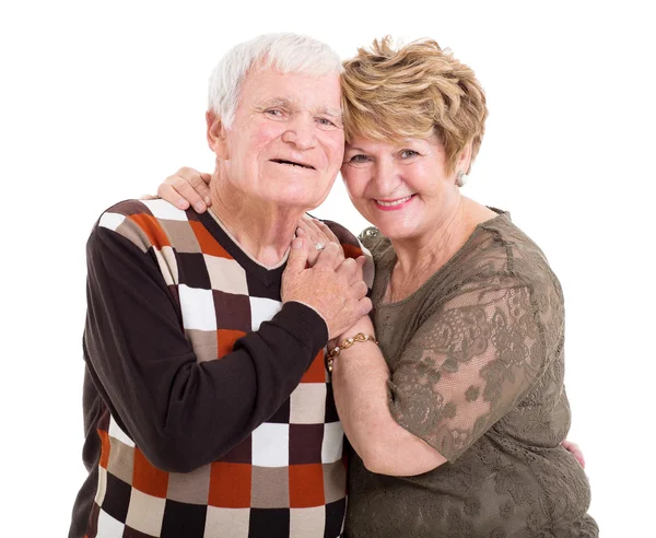 행복 한 노인 부부 초상화 — 스톡 사진