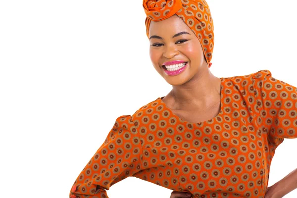 Afrikansk flicka i traditionella kläder — Stockfoto