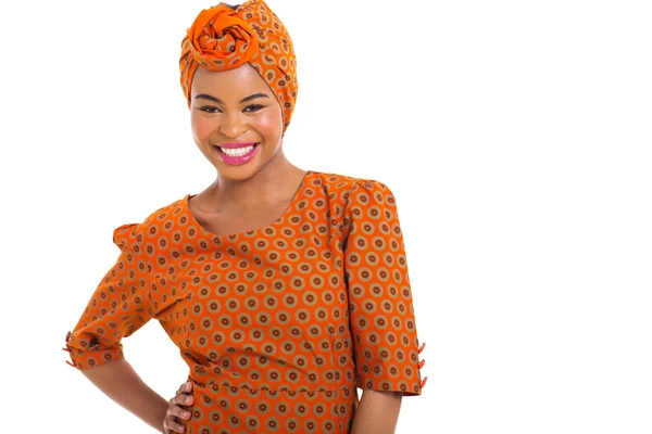 Afrikaanse vrouw in traditionele kleding — Stockfoto