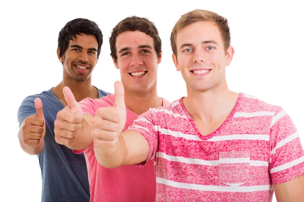 Group of friends giving thumbs up — Stock Photo, Image