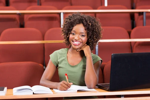Student leaning on hand — Stock Photo, Image