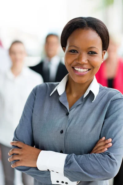 Corporate worker in office — Stock Photo, Image