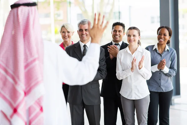 Business team applauding — Stock Photo, Image
