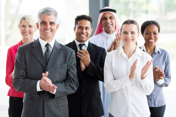 Businesspeople applauding — Stock Photo, Image