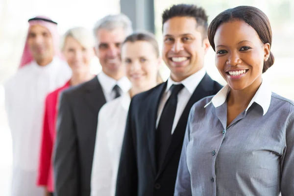 Businesspeople in a row — Stock Photo, Image