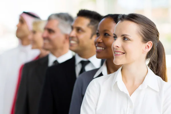 Businesspeople looking up — Stock Photo, Image