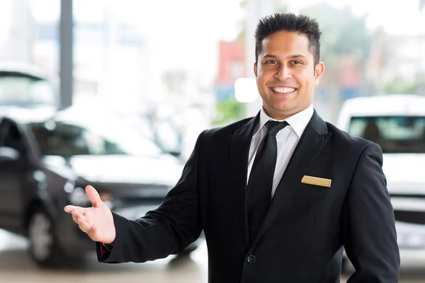 Indian car dealer — Stock Photo, Image