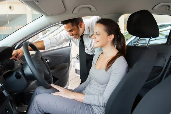 potansiyel müşteri ile araba Satış Danışmanı