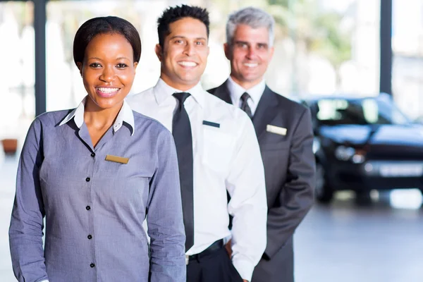 Equipe de vendas multirraciais — Fotografia de Stock