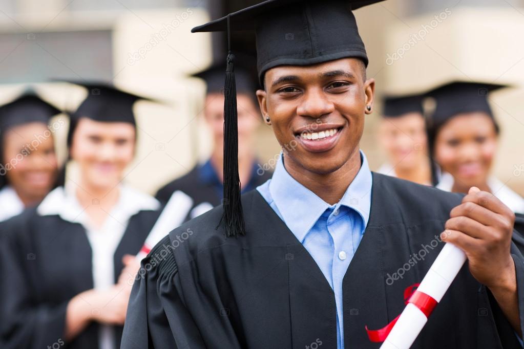 Good Looking African Graduate — Stock Photo © Michaeljung 42487119