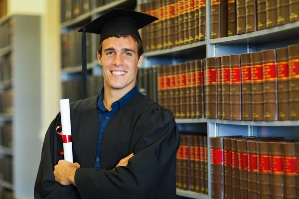 Handsome law school graduate — Stock Photo, Image