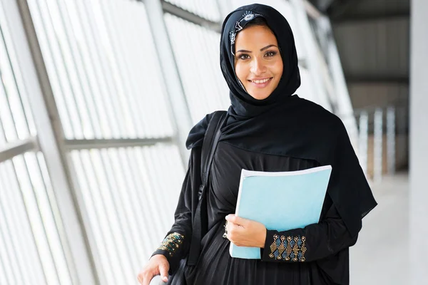 Islamic college girl — Stock Photo, Image