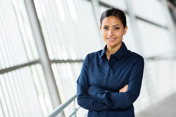 Career woman in office — Stock Photo, Image