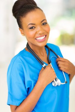 hospittal genç Afrika hemşire